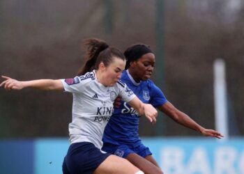 Toni Payne in action for Everton in the Women's Super Eagles