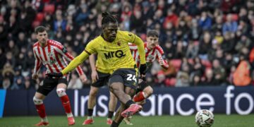 Dele-Bashiru’s penalty helps Watford secure hard-fought draw against Sunderland