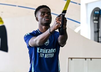 Saka’s recovery progresses in Dubai training camp