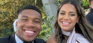 Giannis Antetokounmpo and his wife Mariah Riddlesprigger | Instagram