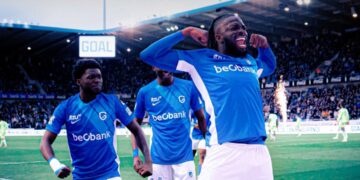 Arokodare nets as Genk thrash Gent in Belgian Pro League