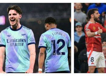 Man Utd vs Arsenal: Declan Rice rescues Gunners from defeat in Old Trafford thriller