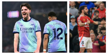 Man Utd vs Arsenal: Declan Rice rescues Gunners from defeat in Old Trafford thriller