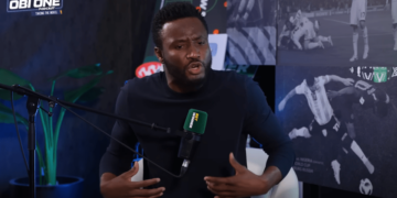 John Obi Mikel visits Sky Sports headquarters in London