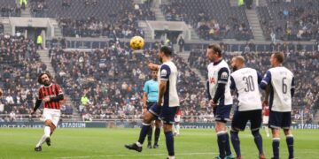Pirlo rolls back the years with stunning free-kick as Milan and Tottenham Legends clash