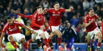 FA CUP: Awoniyi’s Forest beat Brighton on penalties to reach Semi-final