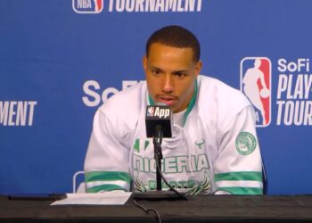 Desmond Bane rocks Nigeria shirt during NBA Play-In