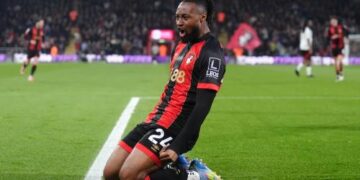 Semenyo’s early strike lifts Bournemouth over Fulham