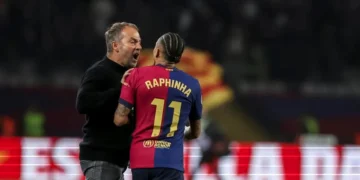 Barcelona boss Hansi Flick explains Raphinha absence against Betis