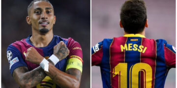 Raphinha equals incredible Lionel Messi record in Dortmund win
