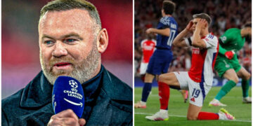 UCL: Wayne Rooney blames 3 Arsenal players for PSG defeat