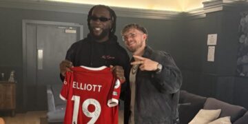 Harvey Elliot links up with Afrobeats superstar, Burna Boy