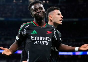 We can beat them – Saka backs Arsenal to win Champions League