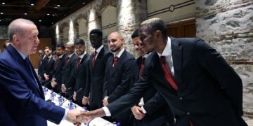 Erdoğan hosts Osimhen and Galatasaray in honor of historic 25th Süper Lig title