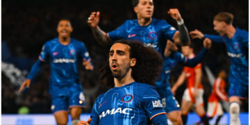 Cucurella header downs Man Utd to put Chelsea on brink of Champions League