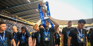 Raphael Onyedika wins Belgian Cup with Club Brugge