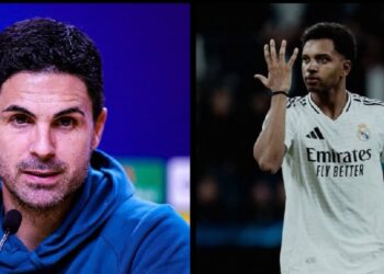 Mikel Arteta reacts to Rodrygo, Arsenal rumours