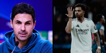 Mikel Arteta reacts to Rodrygo, Arsenal rumours