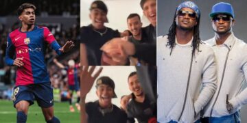 Lamine Yamal goes viral dancing to PSquare’s “Shekini” after El Clásico win