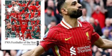 Mohamed Salah named FWA Footballer of the Year after fantastic season