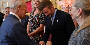 David Beckham receives knighthood from King Charles III