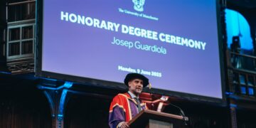 Pep Guardiola bags honourary degree