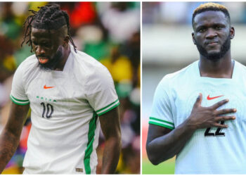Russia vs Nigeria: Fans praise Arokodore, slander Boniface after entertaining draw