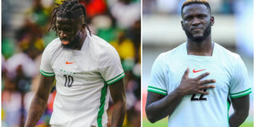Russia vs Nigeria: Fans praise Arokodore, slander Boniface after entertaining draw