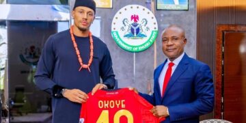 Okoye pays courtesy visit to Enugu governor, appointed as ambassador