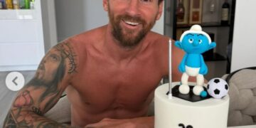 Messi turns 38 with Smurfs cake as Antonela teases him playfully