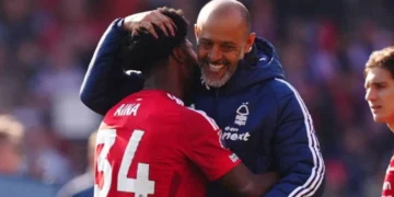 Ola Aina’s coach Nuno signs new deal after outstanding season with Forest