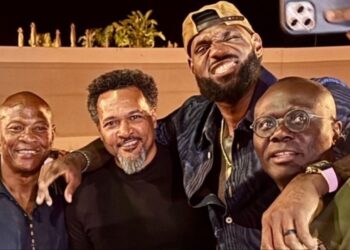 Lagos state governor Babajide Sanwo-Olu links up with LeBron James