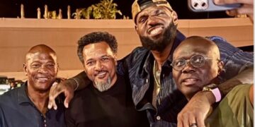 Lagos state governor Babajide Sanwo-Olu links up with LeBron James