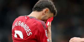 Bruno Fernandes blames referee for missed penalty against Fulham
