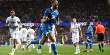 Dessers fire Rangers to commanding win over Plzeň in CL qualifier