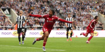 Ngumoha’s fairytale finish lifts Liverpool to dramatic win at St James’ Park