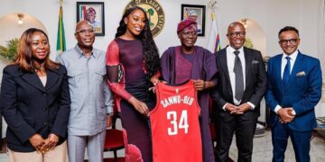 Chiney Ogwumike pays courtesy visit to Governor Sanwo-Olu