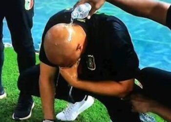 Eric Chelle narrates story behind viral “water man” picture from AFCON 2023