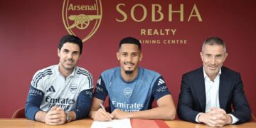 William Saliba signs contract extension at Arsenal