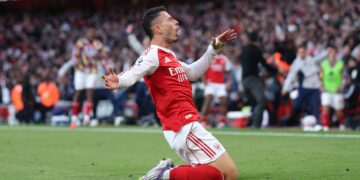 Arsenal hold City after Martinelli’s last-gasp equaliser