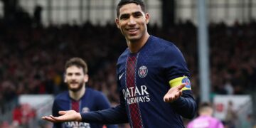 Hakimi scores brace to help PSG back on top as Lens ditch Marseille