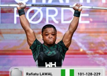Nigeria’s Folashade Lawal wins triple silver at World Weightlifting Championships