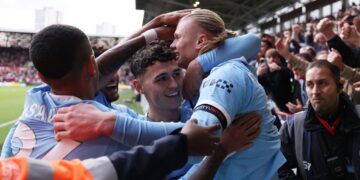 Haaland extends red-hot scoring run to push Man City past Brentford