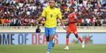 Watched the game! Eric Chelle keeps close tab on Aubameyang ahead of Super Eagles v Gabon World Cup playoffs