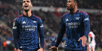 Arsenal thrash Slavia Prague to extend winning streak as Conte’s European poor run with Napoli continues