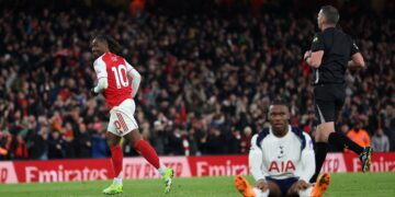 North London Derby: Eberechi Eze bags hat-trick as Arsenal demolish sloppy  Tottenham 