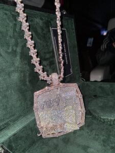 Osimhen Diamond Pendant chain