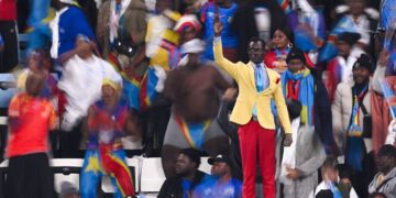 Meet Kuka “Lumumba” Mboladinga, the DR Congo fan standing for 90 minutes in honour legendary leader