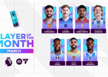 Alex Iwobi to contend with Fernandes, five others For Premier League Player of the Month