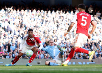 Arsenal’s title hopes fade as Haaland, Cherki power City to victory at the Etihad